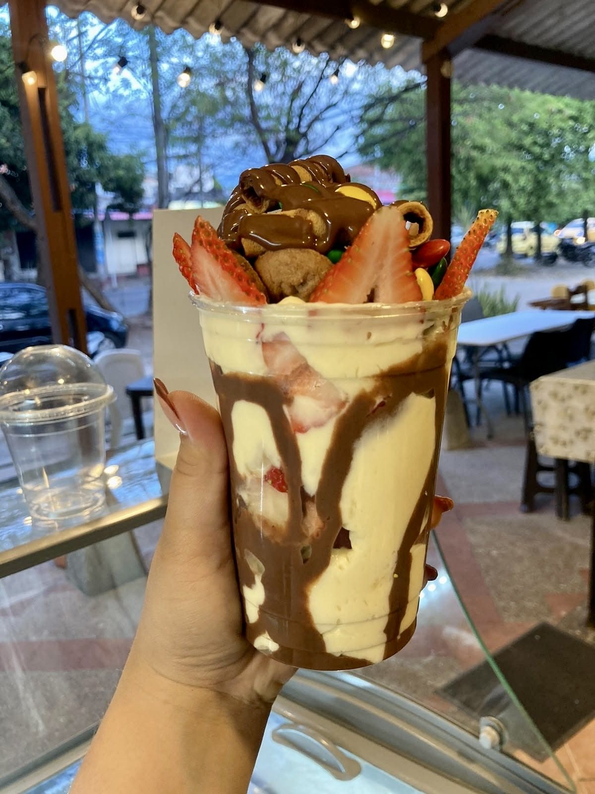 Fresas con crema Cremetto